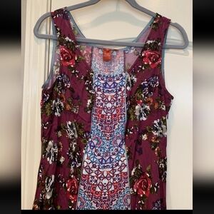 Sundance Catalog Printed Maxi Tank Dress Boho Size 8